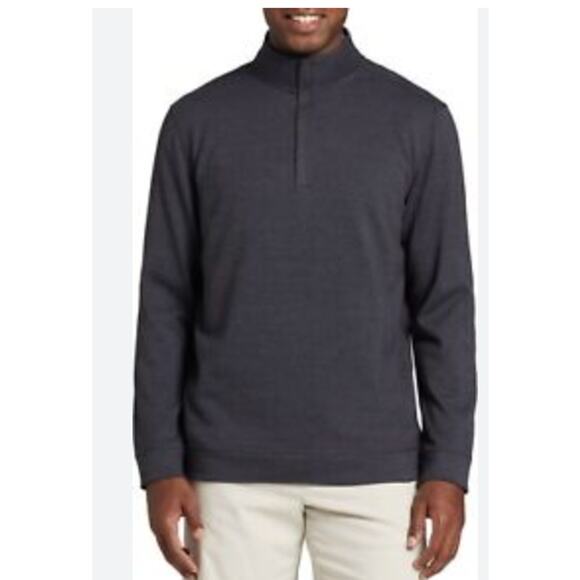 Walter Hagen Men's Clubhouse Midweight 1/4 Zip Golf Pullover Gray Large - Picture 4 of 4